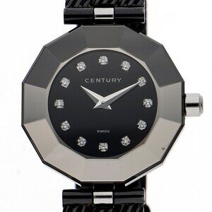 CENTURY Time gem black SS QZ